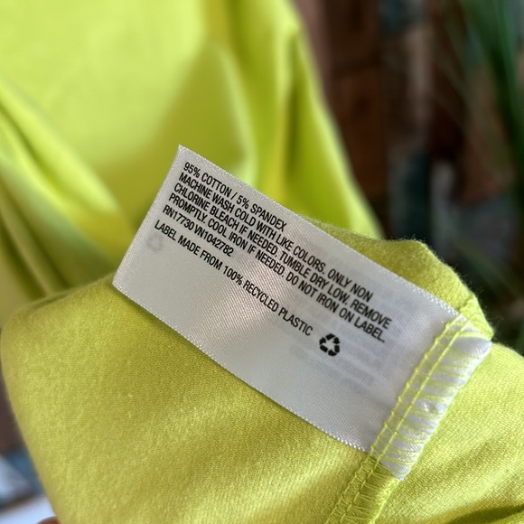 Isabel medium lime green stretch side dress - Picture 16 of 16